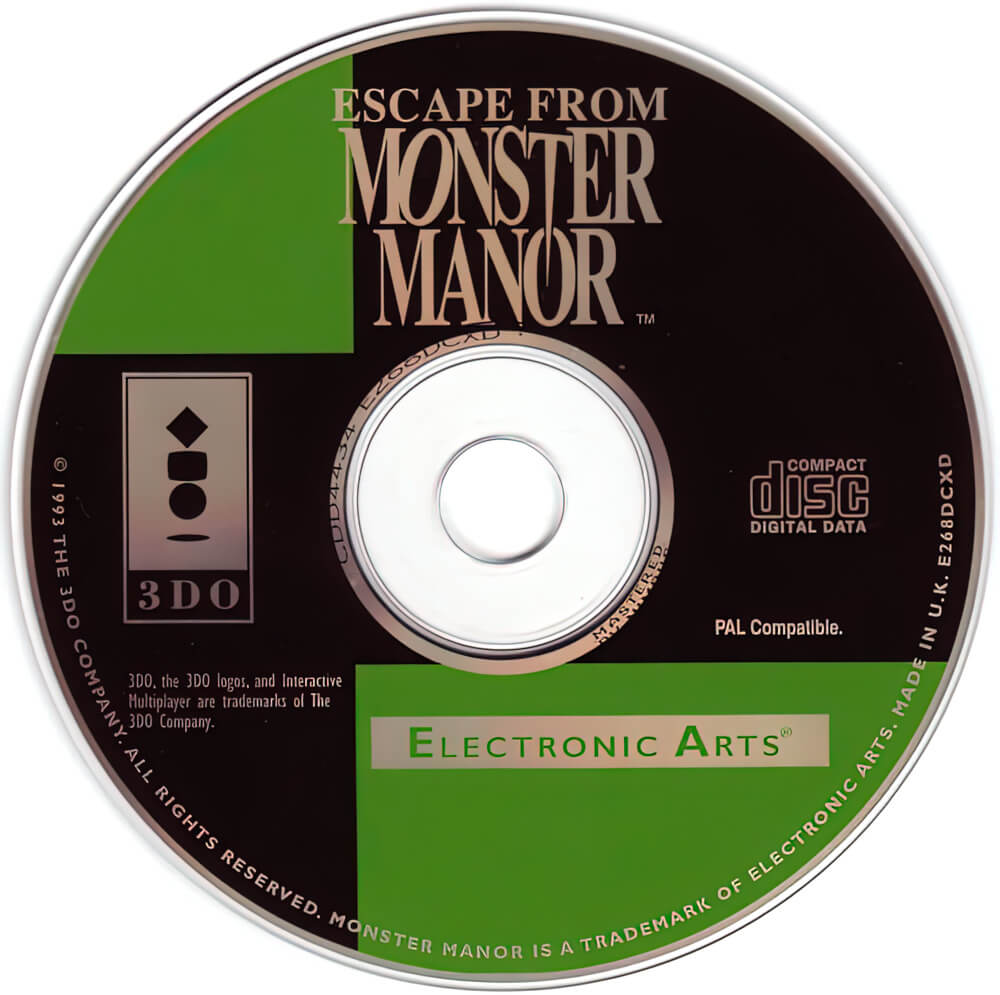 Лицензионный диск Escape from Monster Manor для 3DO